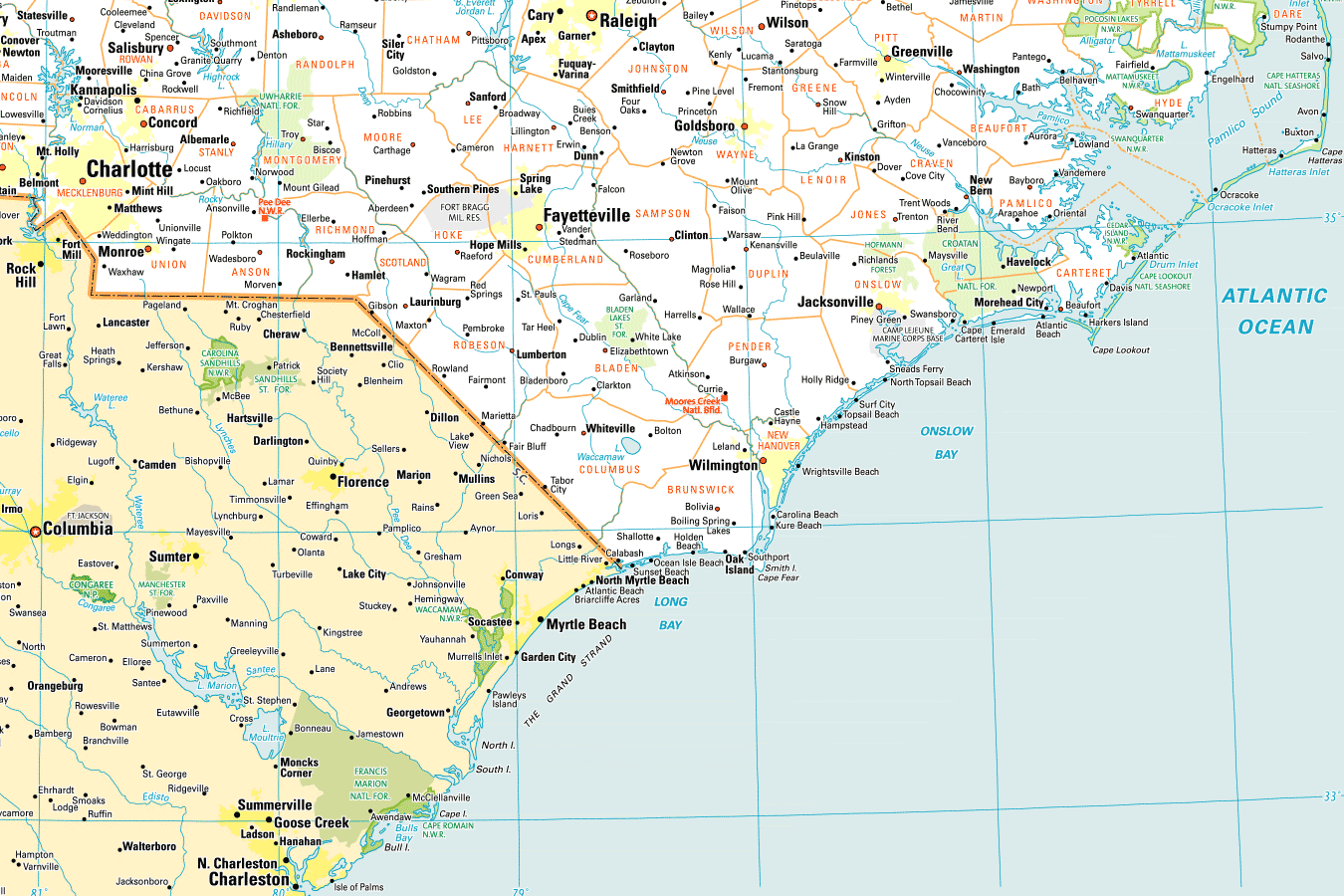 33 Map Of Nc Coast Beaches - Maps Database Source