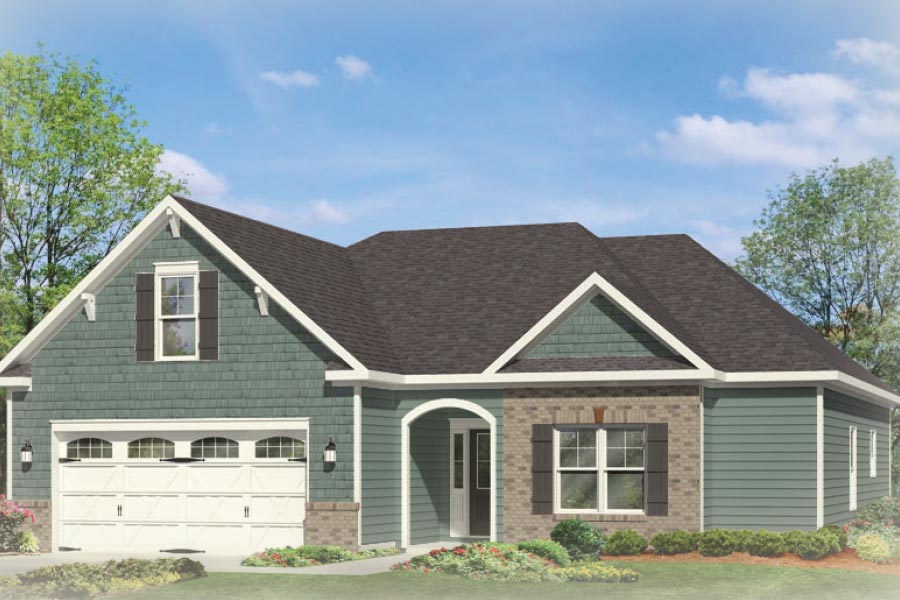The Osprey offers 1,782 sq ft, 3 bedrooms, 2 baths and some impressive custom features including hardwood floors, 9 foot ceilings, stainless steel appliances, bonus room and more.